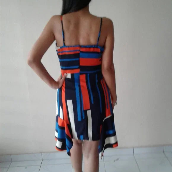 CONTEMPORARY DRESS|GEOMETRIC A-LINE DRESS - Picture 3 of 5